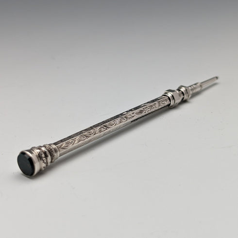 英國古董自動鉛筆血石裝飾伸縮 84-108 毫米